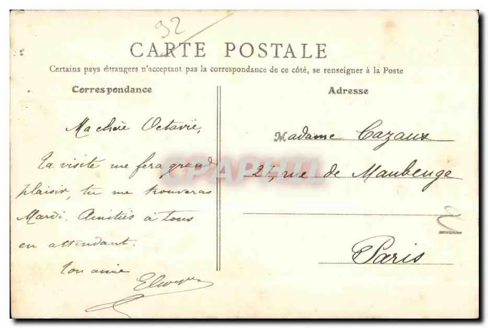 Levallois-Perret — Die Kirchplatz — Lhuillier, Verlag, Levallois - Rückseite
