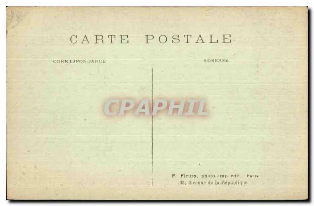 Marnes-la-Coquette (S.-et-O.) — Ansicht des Parks von St-Cloud — La patte d’oie — F. Fleury, Paris - Rückseite
