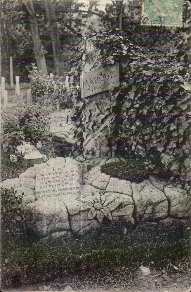 Garten mit Grabmal — Marquis — Verlag C.L.C. Nr. 99 - Vorderseite
