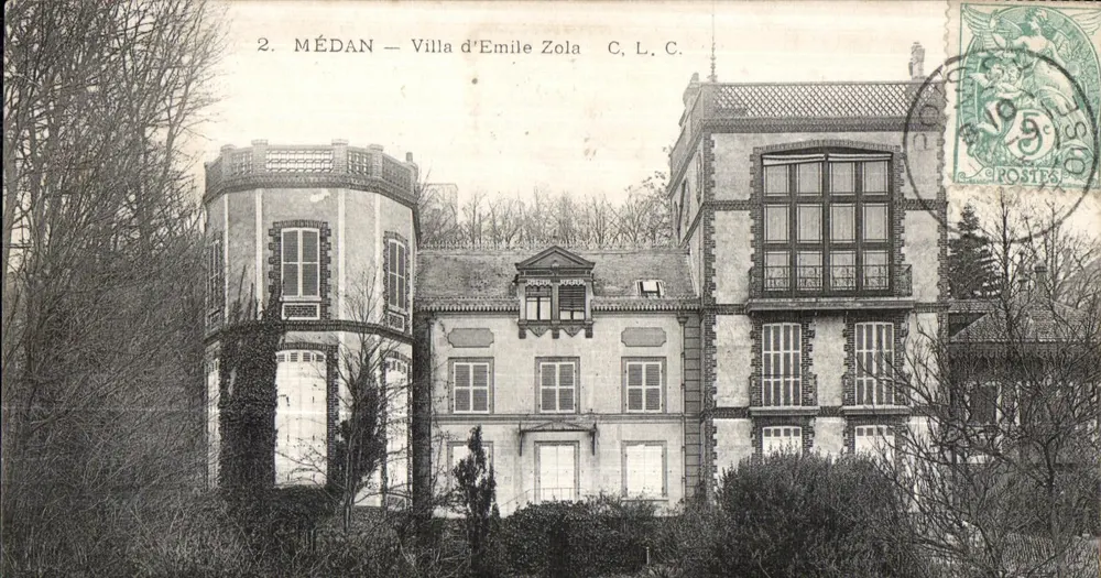 Médan — Villa von Émile Zola — C. L. C. - Vorderseite