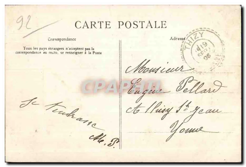 Médan — Villa von Émile Zola — C. L. C. - Rückseite