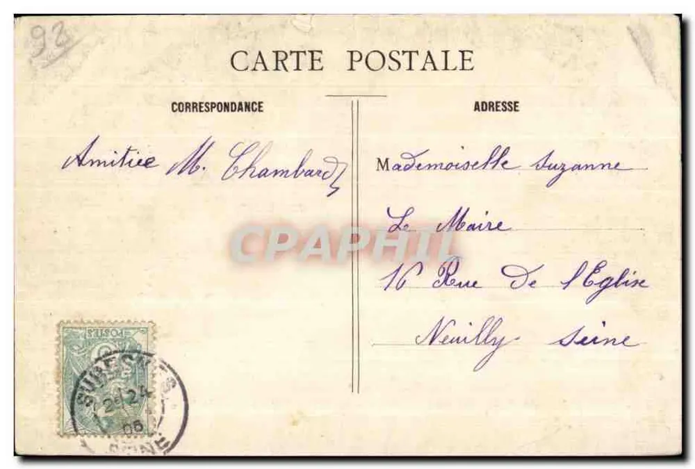 Brücke der Pateaux — Bahnhof der Tramway des Bois de Boulogne — G. Baudinière, Verlag Rueil - Rückseite
