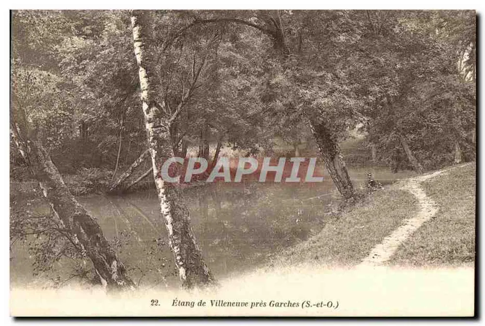 Étang de Villeneuve près Garches (S.-et-O.) — n°22 — Héliot Bourdier-Faucheux, Versailles - Recto