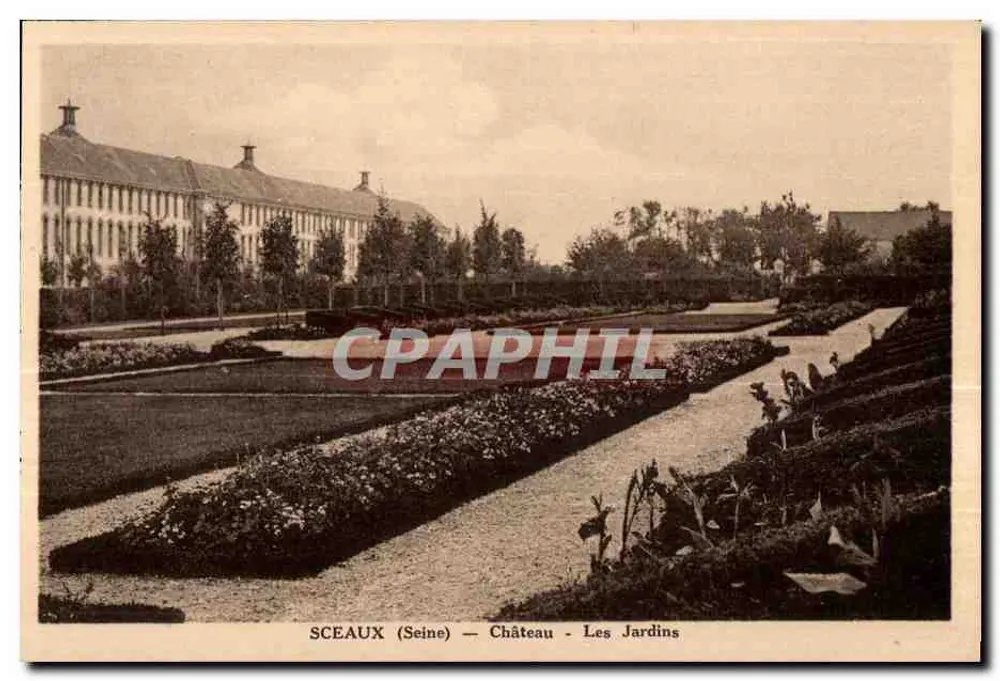 Sceaux (Seine) — Castelo - Os Jardins - Frente