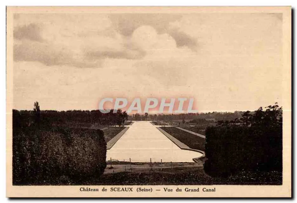 Schloss SCEAUX (Seine) — Blick auf den Großen Kanal — Verlag: Coll. Mme Lefevre, Sceaux - Vorderseite
