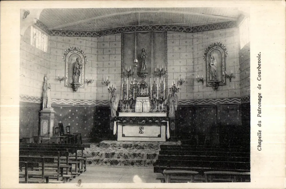 Capilla del Patronato de Courbevoie — interior — INSE. PHOT. NEURDIN ET CIE. - Anverso