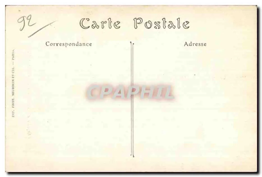 Capilla del Patronato de Courbevoie — interior — INSE. PHOT. NEURDIN ET CIE. - Reverso