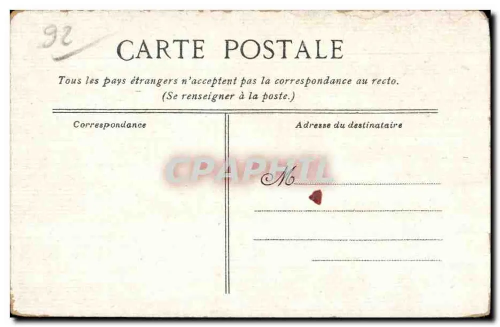 Saint-Cloud — La grille du Parc et le Pavillon bleu — éditeur LACOULET - Verso