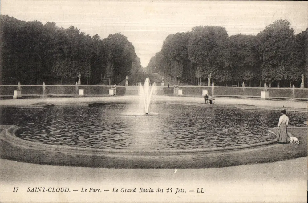 SAINTE-CLAUDE. — La Vista. — Il Grande bacino dei 24 Getti. — LL. — N° 17 - Recto