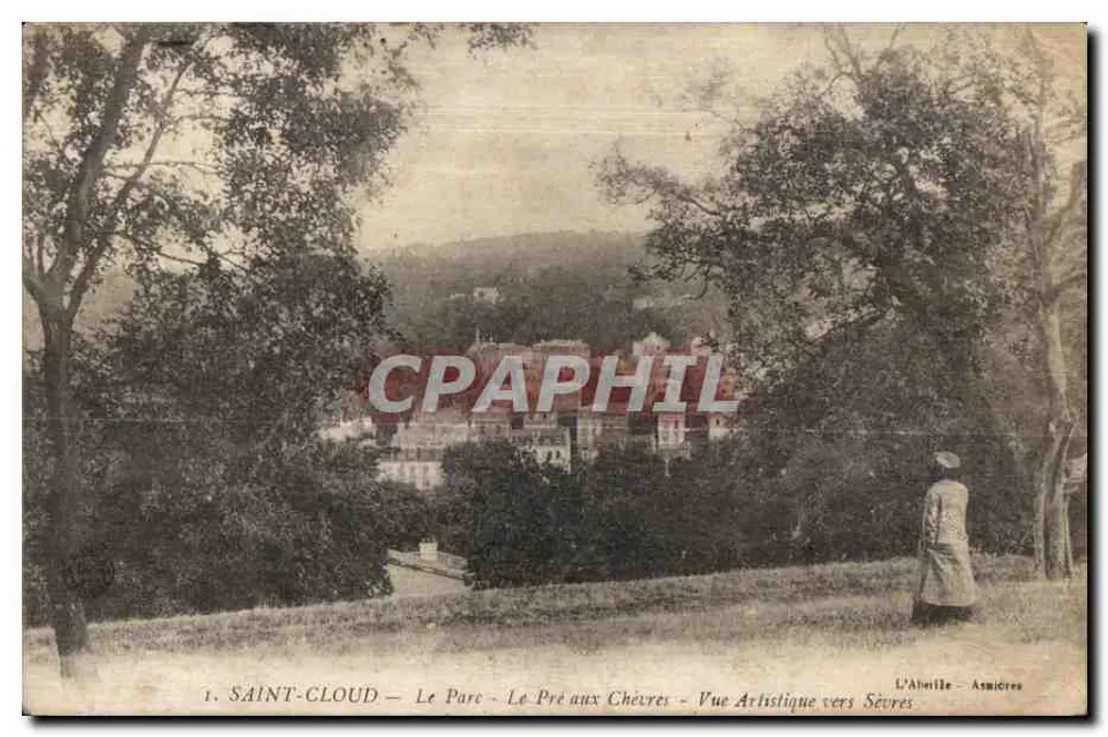 SAINT-LOUD — Le Parc — Le Pré aux Chèvres — Vue Artistique vers Sévres — L’Abeille — Asnières - Vorderseite
