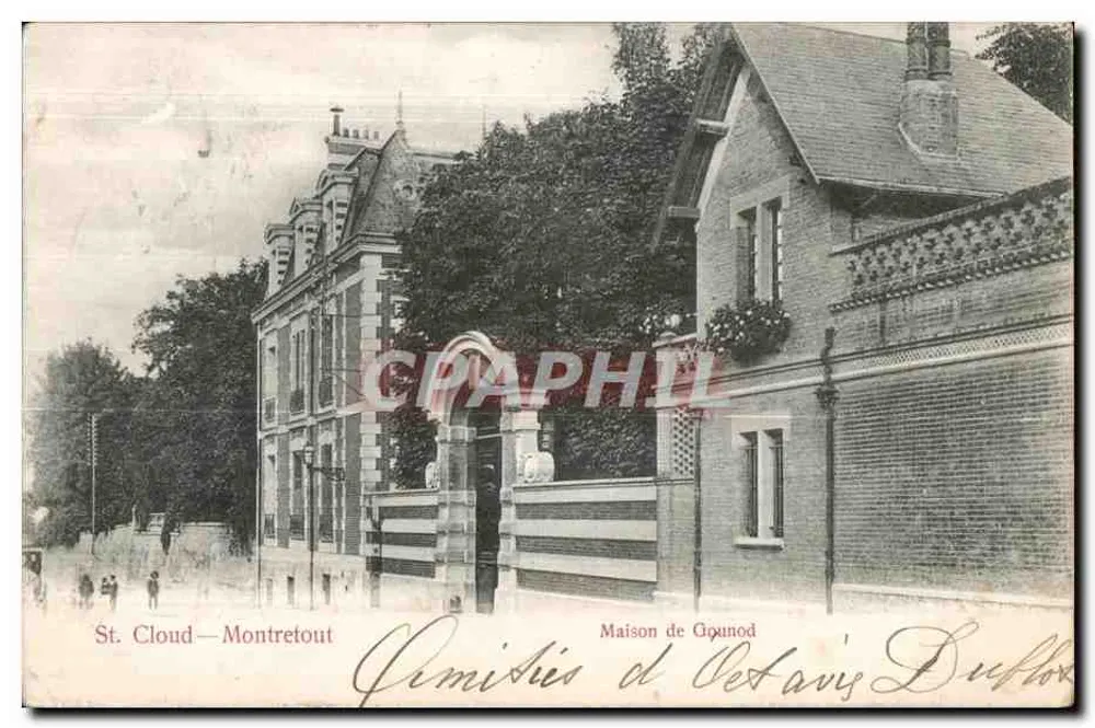 St. Cloud—Montretout — Casa de Gounod — editor: C. Gounod - Frente