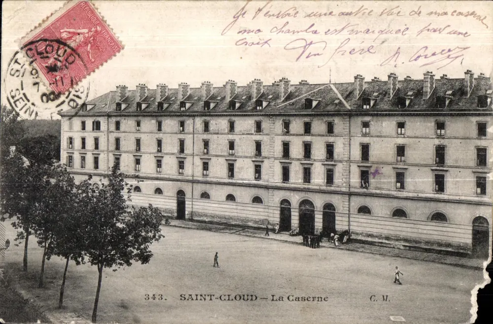 Saint-Cloud — A Caserna — C.M. n°343 - Frente