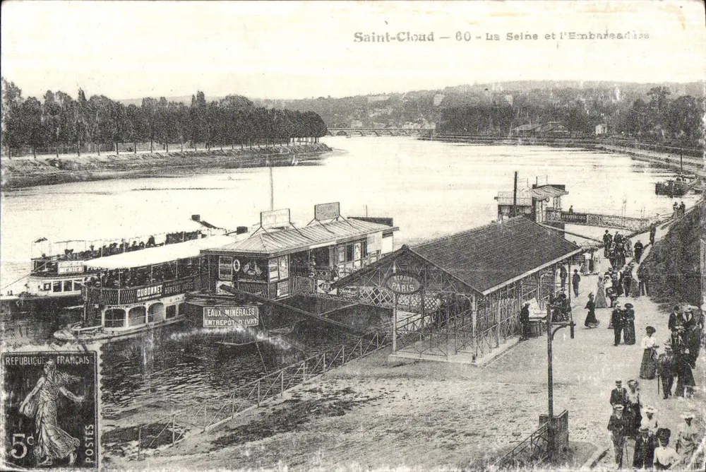 Saint-Cloud — La Seine et l'Embarcadère — Éditeur : Cartes Postales Ile-de-France - Frente