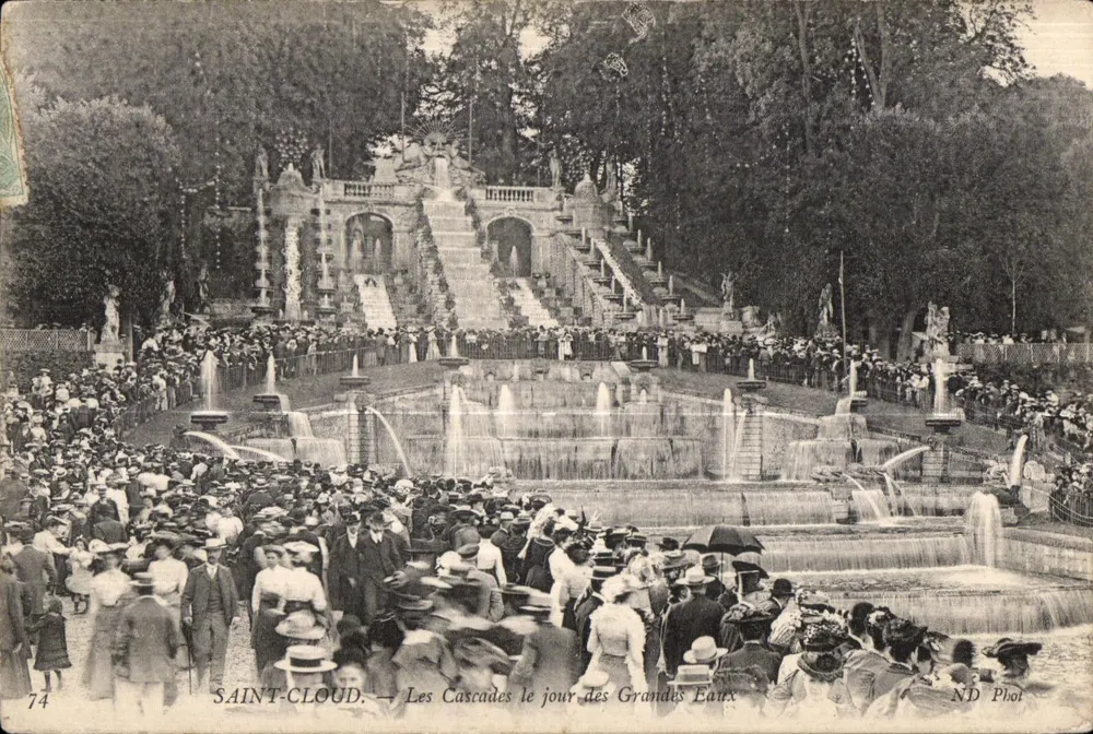 Saint-Cloud — Die Cascades an dem Tag der Grand Waters — ND Phot - Vorderseite