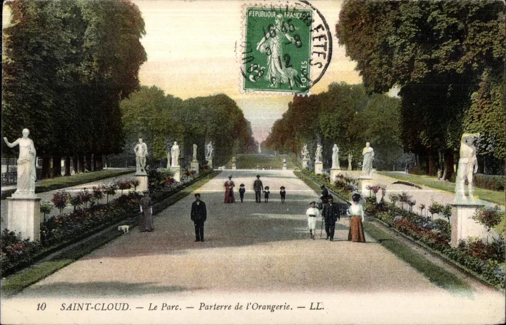 SAINT-LOUD. — Il Parco. — Parterre dell'Orangerie. — LL. - Recto