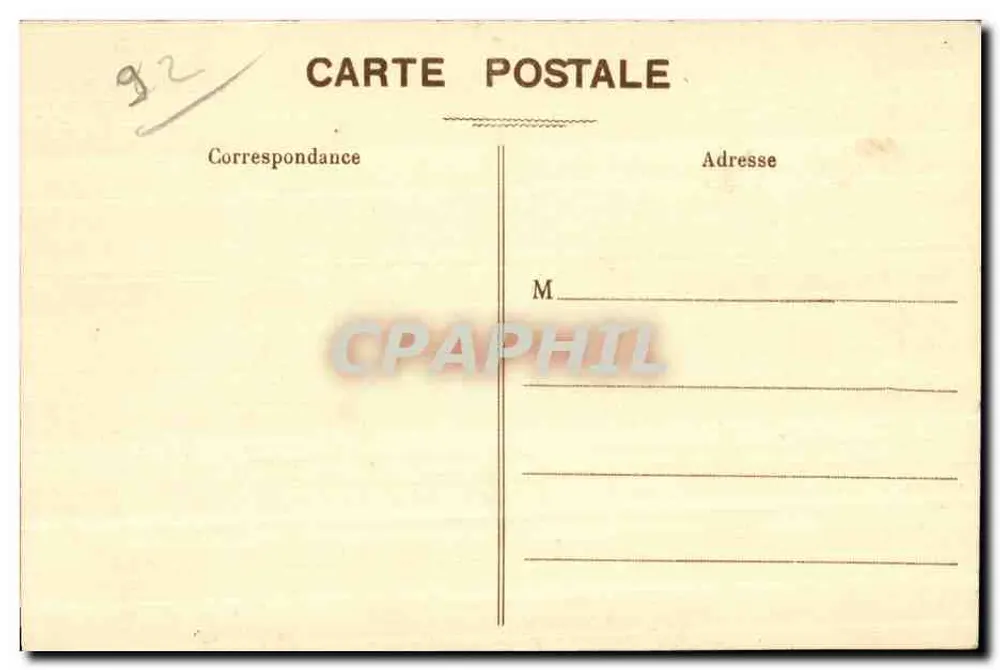 Parc de Saint-Cloud — Allée de Monniéque — C. M. - Verso