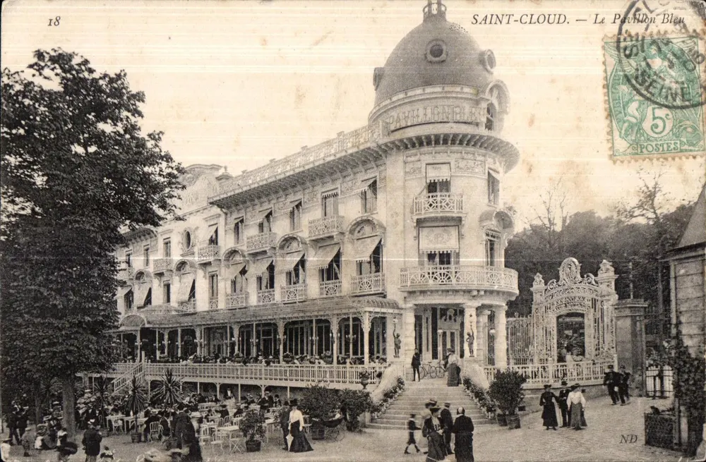 Saint-Cloud — O Pavilhão Azul — Editor: Pathé Lion (n°18) - Frente