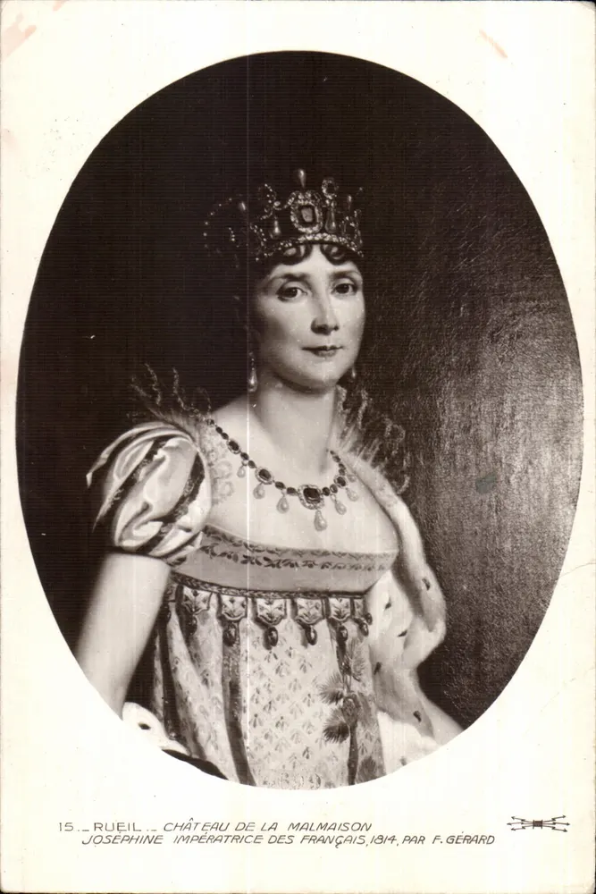 Josephine, Kaiserin der Franzosen — Schloss Malmaison, 1814, von F. Gérard — Serie 15 Rueil - Vorderseite