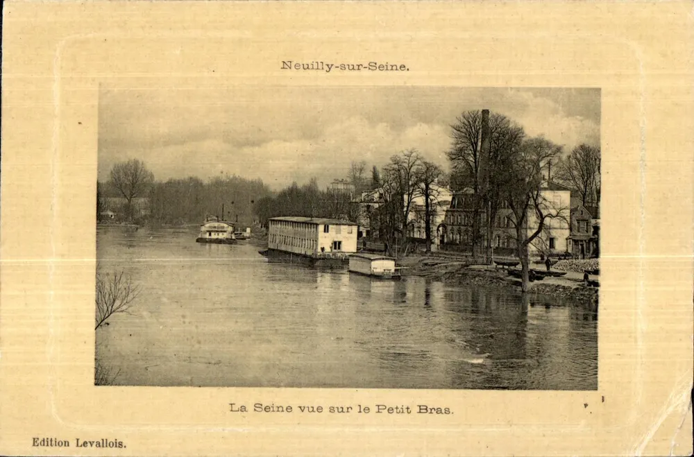Neuilly-sur-Seine — Ansicht der Seine am Petit Bras — Edition Levallois - Vorderseite