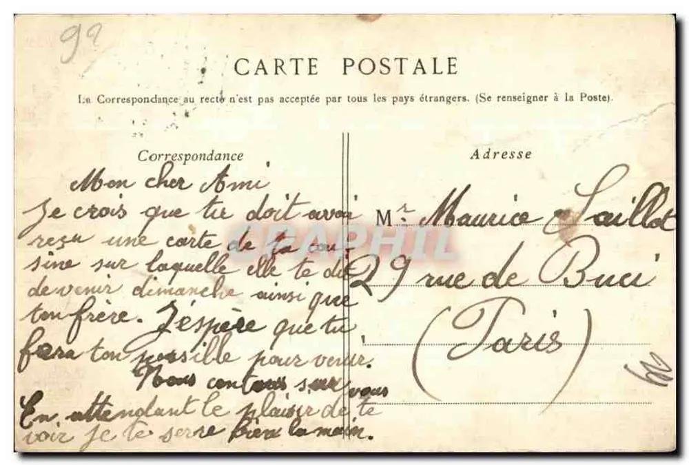 Neuilly-sur-Seine — L'Île de l'Amour — G. I. - Rückseite