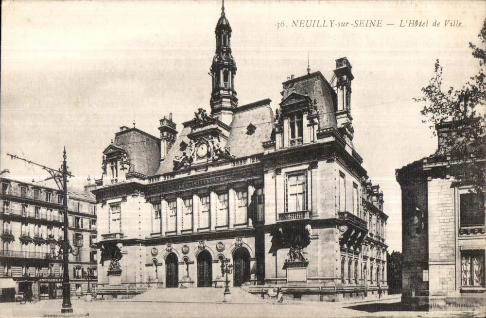 Neuilly-sur-Seine — Das Rathaus — Verlag Ashter, Nr. 36 - Vorderseite