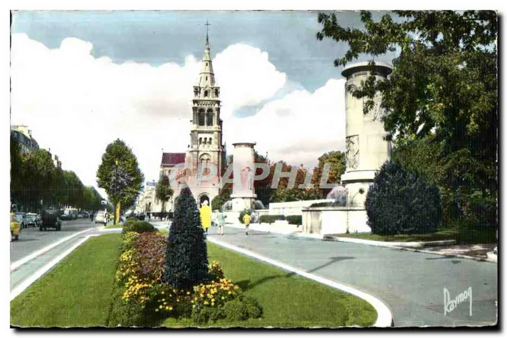 Neuilly-sur-Seine — Die Kirche - Churchill-Platz — Éditions d'Art Raymon - Vorderseite