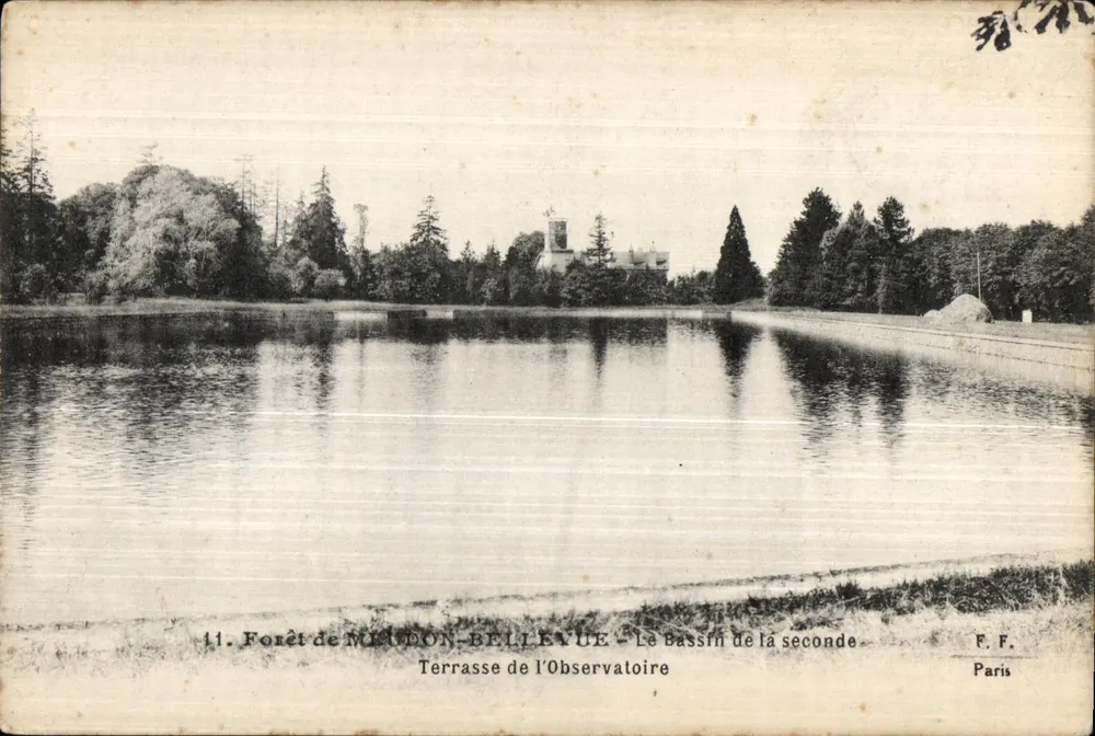 Forêt de Melton-Bellevue — Le Bassin de la seconde — Terrasse de l'Observatoire — F.F. Paris - Vorderseite