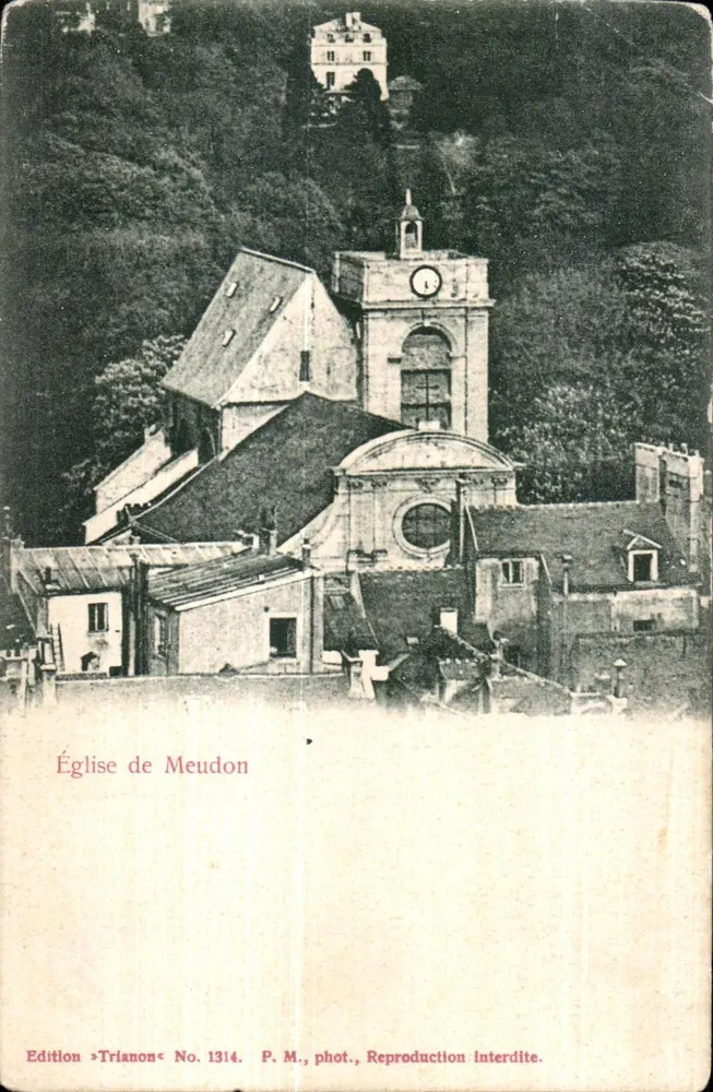 Igreja de Meudon — vista panorâmica — Edição Trianon No. 1314 - Frente