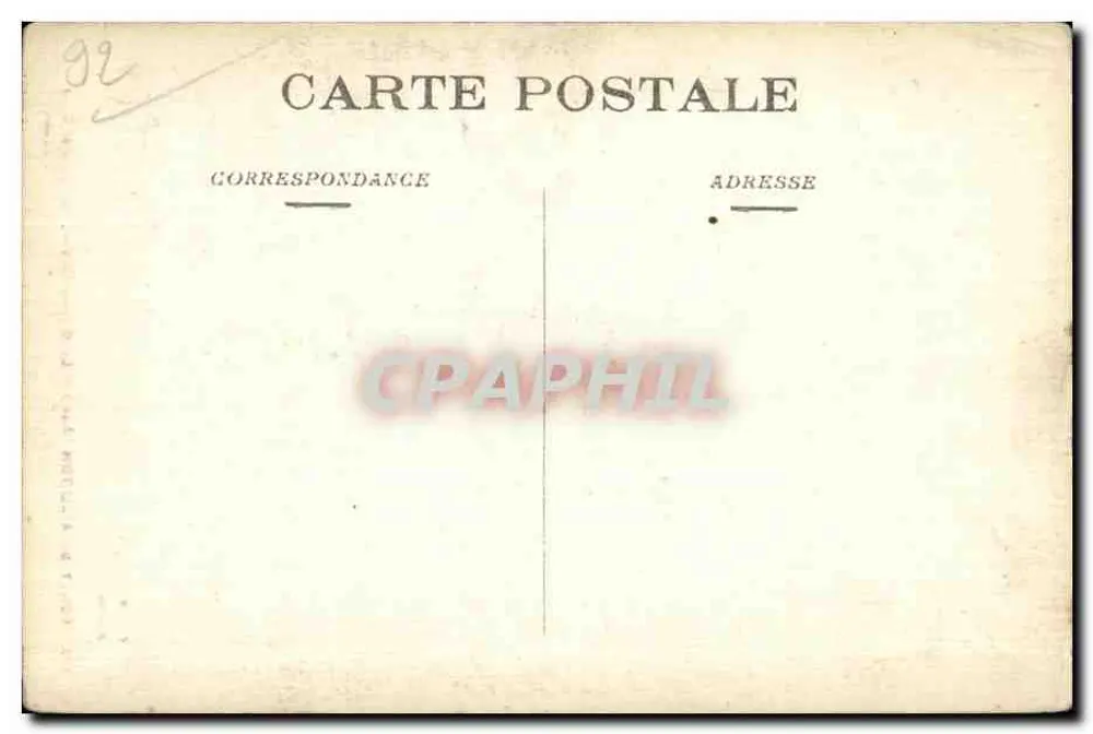 Floresta de Meudon (Art.) — O Grande Cedro, chamado Árvore Verde — F. F. Paris, n° 172 - Verso