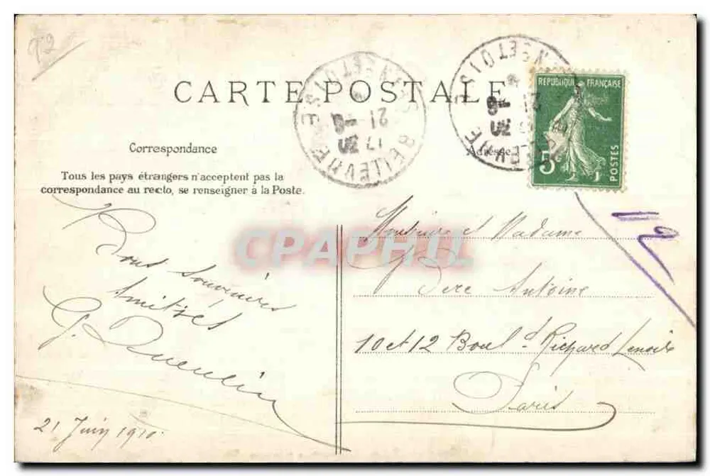 Meudon — Allgemeine Ansicht. Die Kapelle und das Waisenhaus Saint-Philippe — E.L.D. n°49 - Rückseite