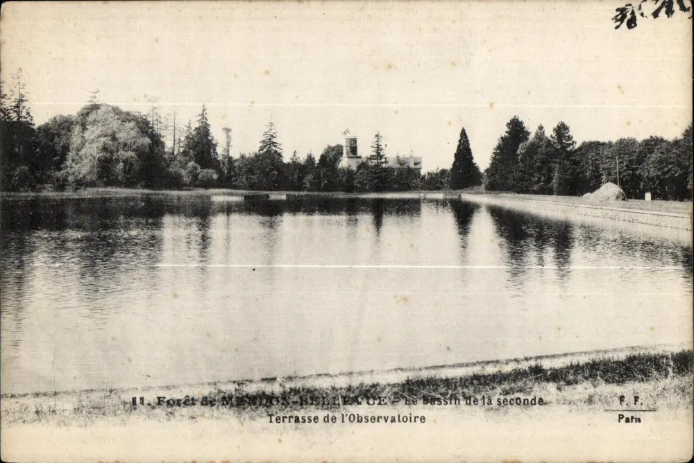 Wald von Meudon-Bellayue — Der zweite Bassin — Terrasse des Observatoriums — F.F. Paris - Vorderseite