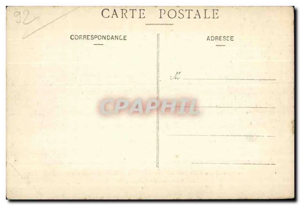 Wald von Meudon-Bellayue — Der zweite Bassin — Terrasse des Observatoriums — F.F. Paris - Rückseite