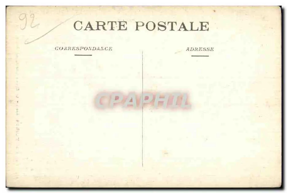 Floresta de Meudon (Arte) — O Grande Cedro, chamado Árvore Verde — F.F. Paris, n°172 - Verso