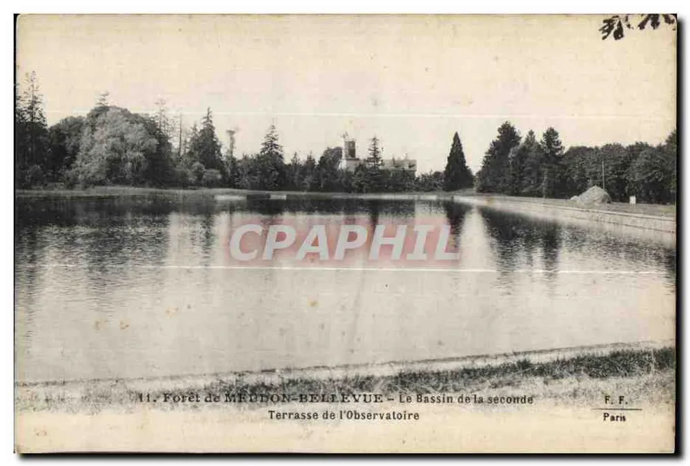 Wald von Meudon-Bellevue — Der See der zweiten Terrasse des Observatoriums — F. F. Paris - Vorderseite