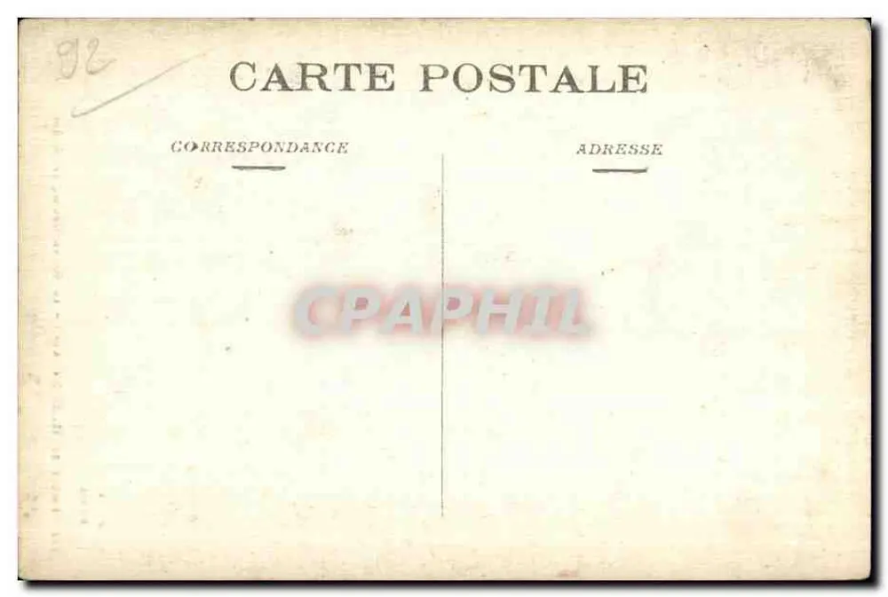 Floresta de Meudon (Art.) — O Grande Cedro, dito Árvore Verde — F. F. Paris, n° 172 - Verso