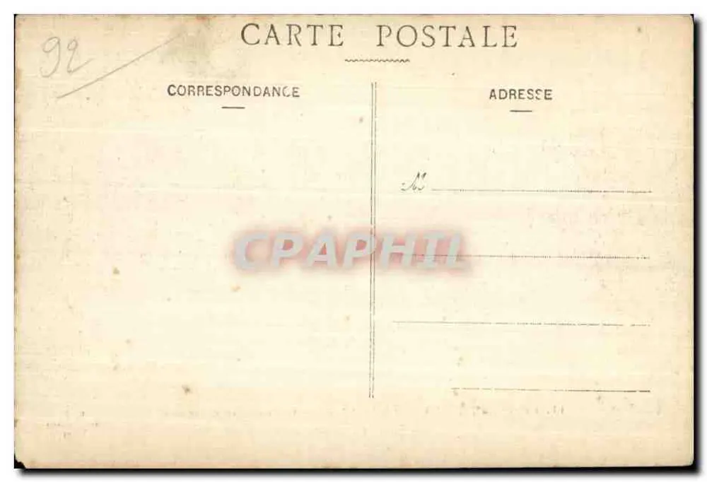 Forêt de Meudon-Bellevue — Le Bassin de la Seconde — Terrasse de l'Observatoire — F.F. Paris - Rückseite