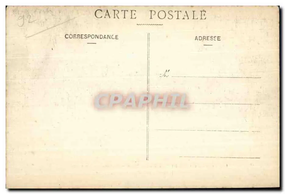 Forêt de Meudon-Bellevue — Der Zweite See — Terrasse des Observatoriums — F.F. Paris - Rückseite