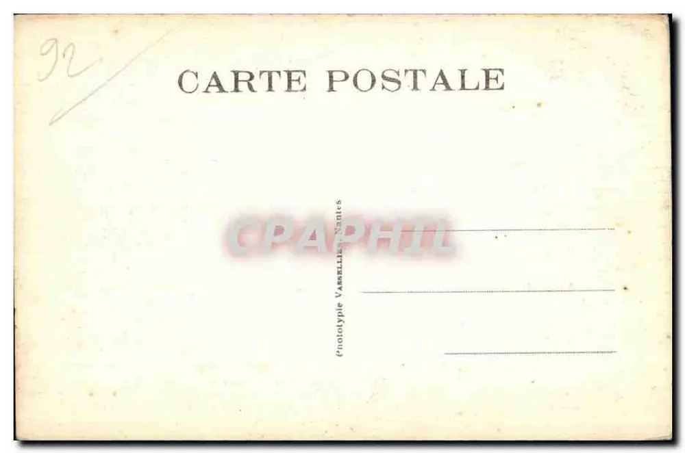 Floresta de Meudon (Artística) — Lago de Villebon — F. F. Paris - Verso
