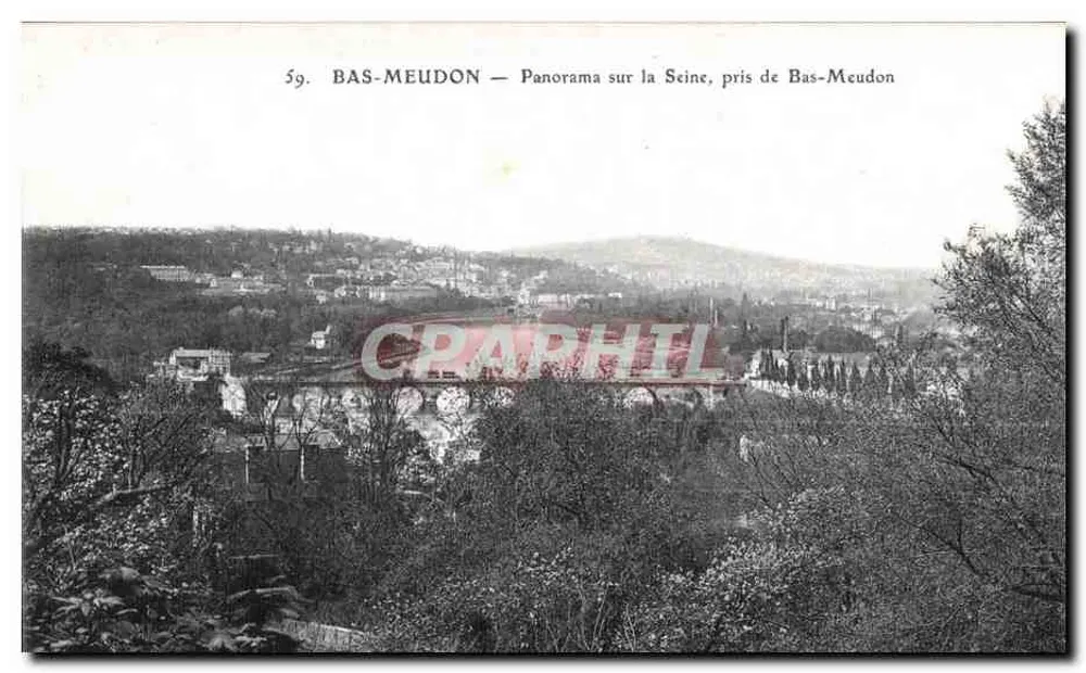 Bas-Meudon — Panorama sobre a Seine, tirado de Bas-Meudon — n°59 - Frente