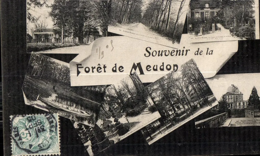 Floresta de Meudon — Lembrança da Floresta de Meudon — Editor não identificado, número de série não visível - Frente