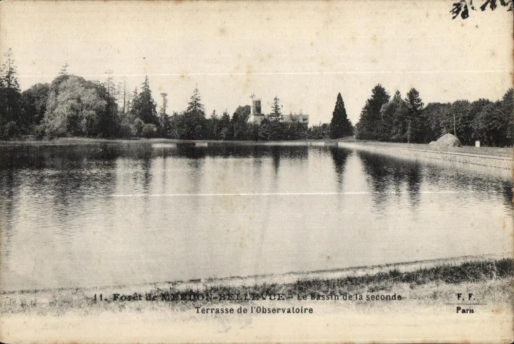 Wald von Meudon-Bellevue — Der Zweite See — Terrasse des Observatoriums — F. F. Paris - Vorderseite
