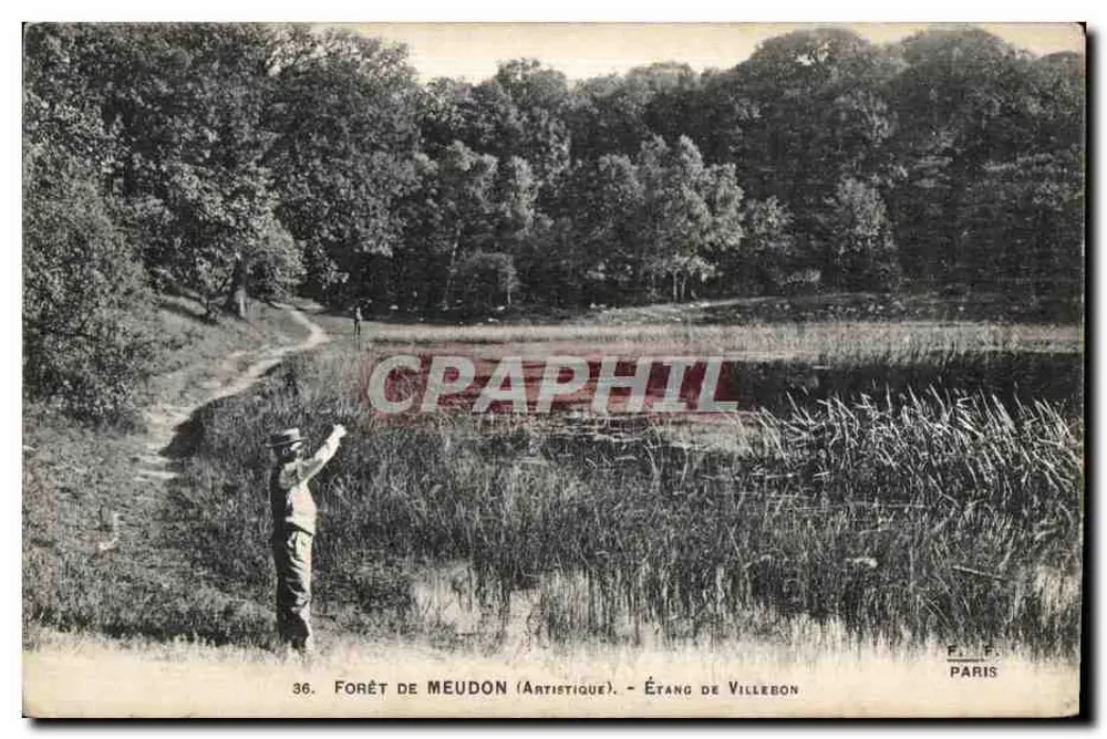Wald von Meudon (Künstlerisch) — See von Villebon — F. F. Paris, n°36 - Vorderseite