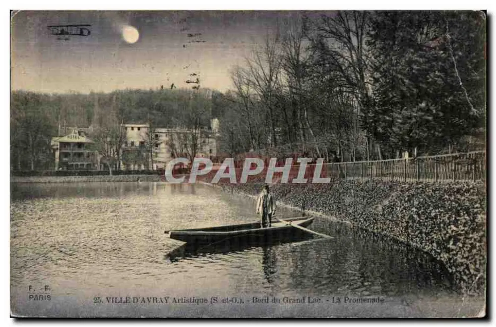 Ville d'Avray Artistique — Ufer des Grossen Sees — Promenade — F. Fr. Paris - Vorderseite