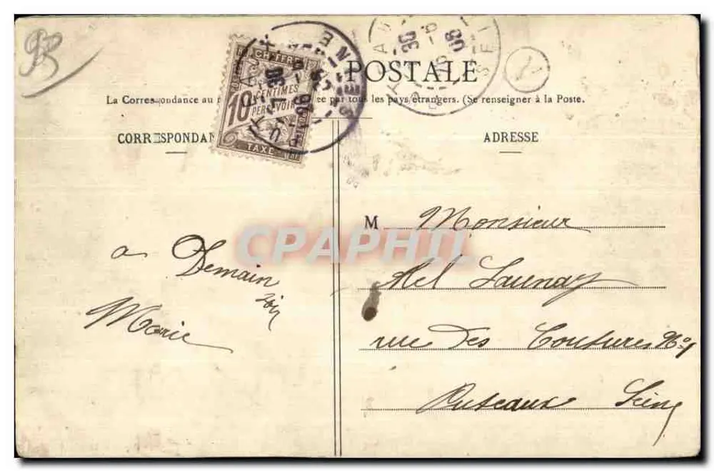 Villemonble — Avenue Magne - Die Station — Verlag/Drucker unbekannt, n° 26 - Rückseite
