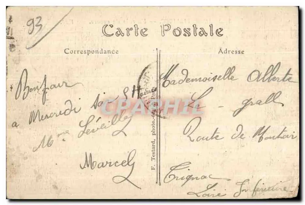 Aubervilliers — Un coin du square. E.M. — n° 3422 - Rückseite