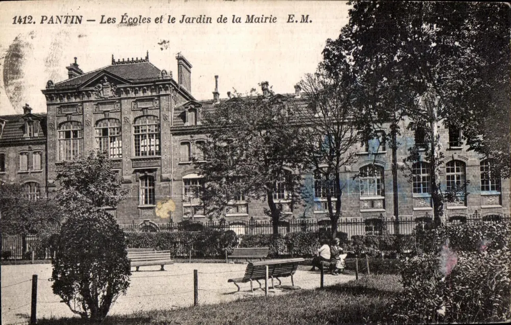PANTIN — Die Schulen und der Garten der Stadtverwaltung — E.M. n°1412 - Vorderseite
