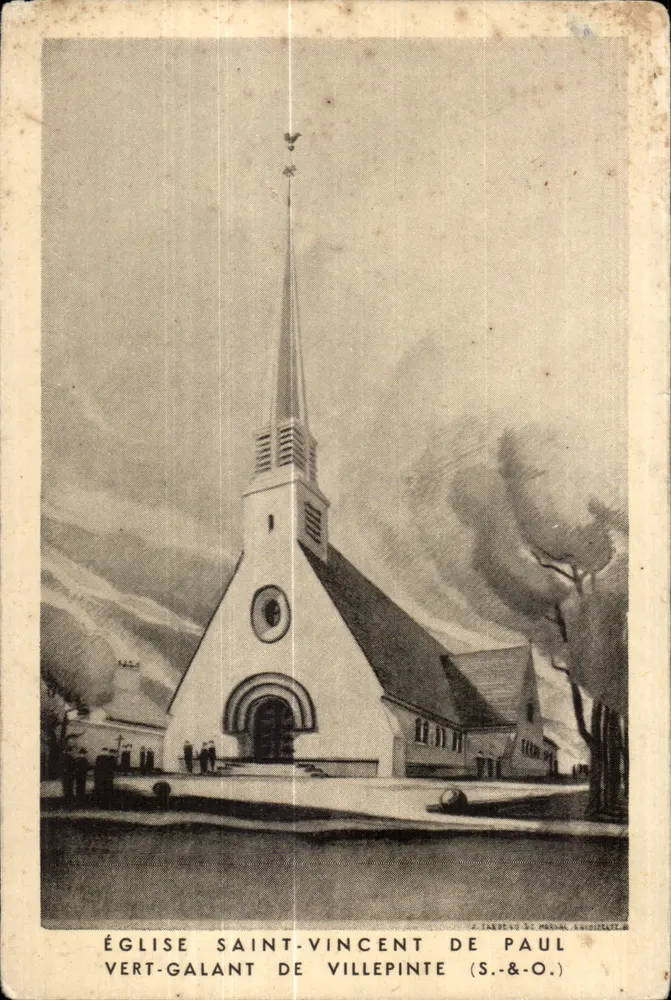 Kirche Saint-Vincent-de-Paul — Vert-Galant de Villepinte — Verlag J. Tarbée & Cie, S.&O. - Vorderseite