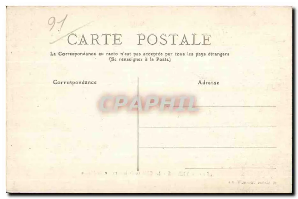 YERRES — O Castelo da Grange-du-Milieu — M. Mulard, editor, Yerres - Verso