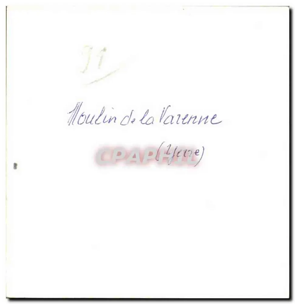 Moulin de la Varenne — vue du bâtiment avec étang — éditeur CPAPHIL, n° 31 - Rückseite