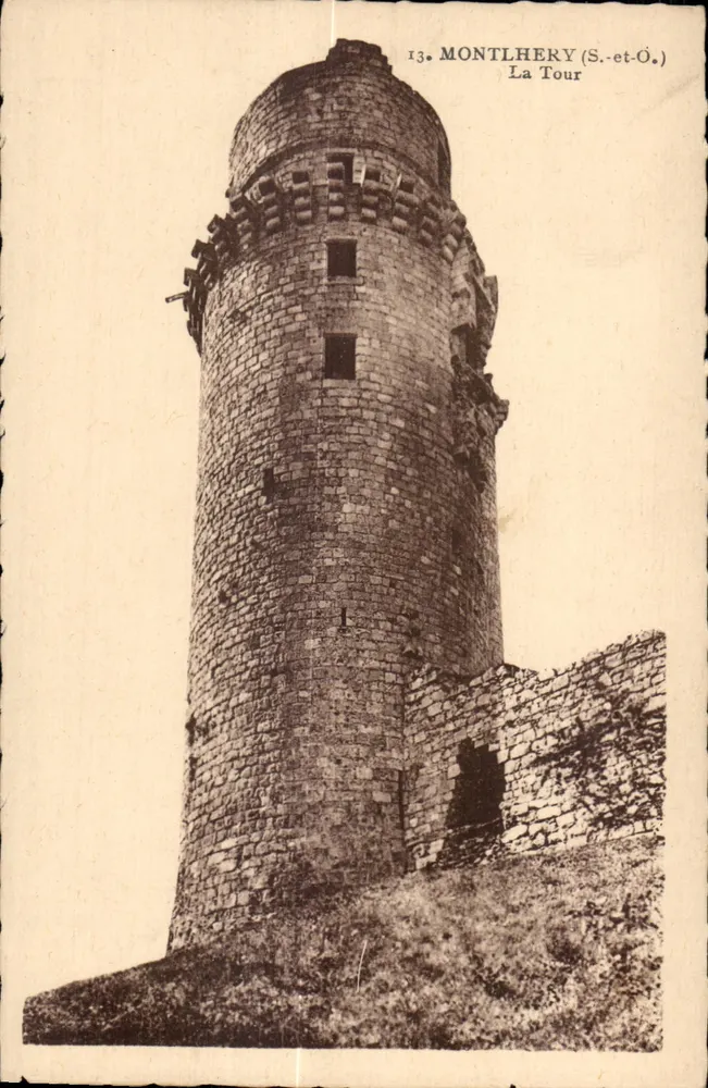 Montlhéry (S.-et-O.) — A Torre — Carta postal n°13 - Frente